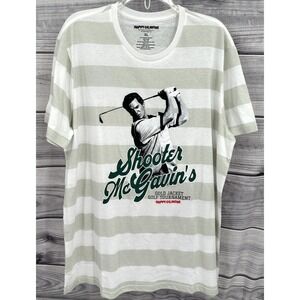 HAPPY GILMORE SHOOTER MCGAVIN GOLF GRAPHIC T‎ SHIRT Men's Size XL White / Grey